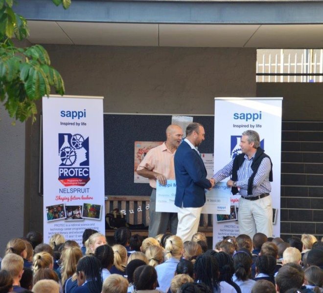 Sappi school handover - Mankele MTB challenge